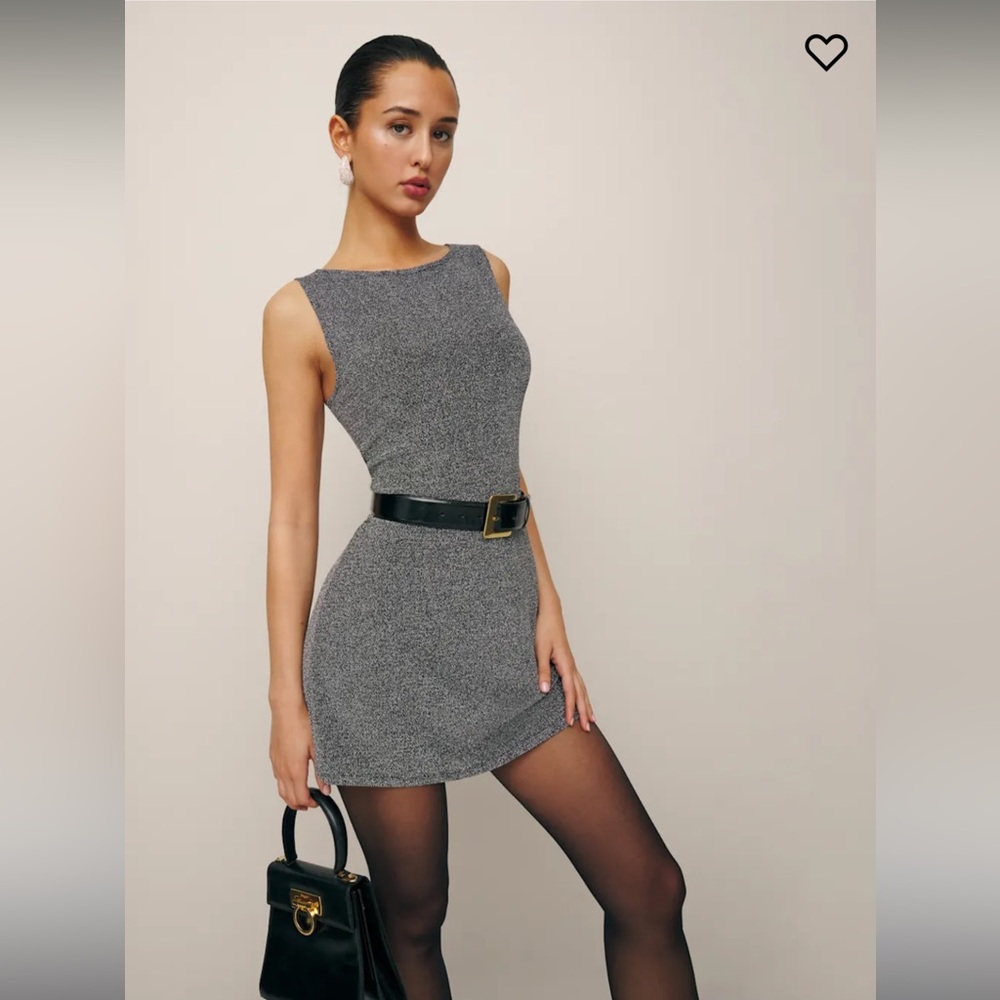 Reformation Nataly Knit Dress w/ Lurex-Size Small
